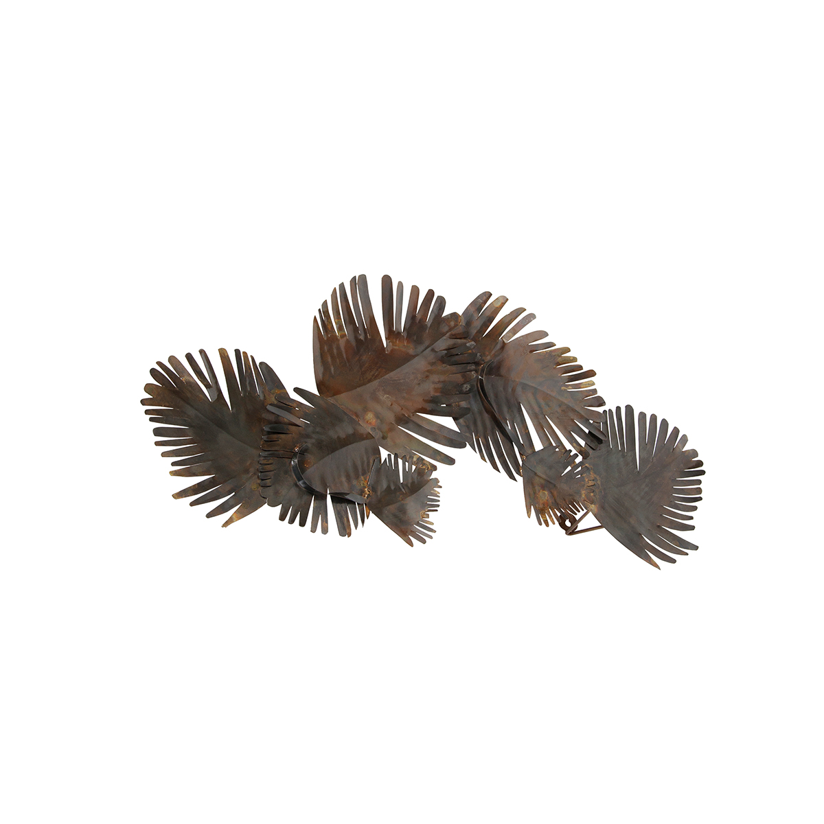 Art deco wall lamp copper 76 cm 2light Lauf