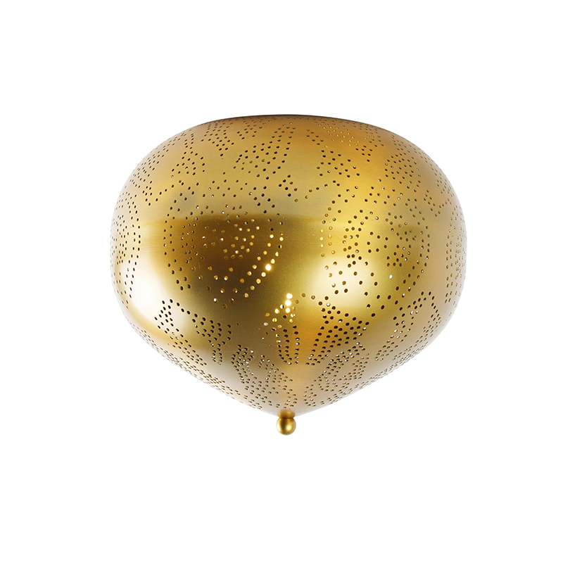 Orientalische Deckenleuchte Gold mit Lichteffekt - Zayn