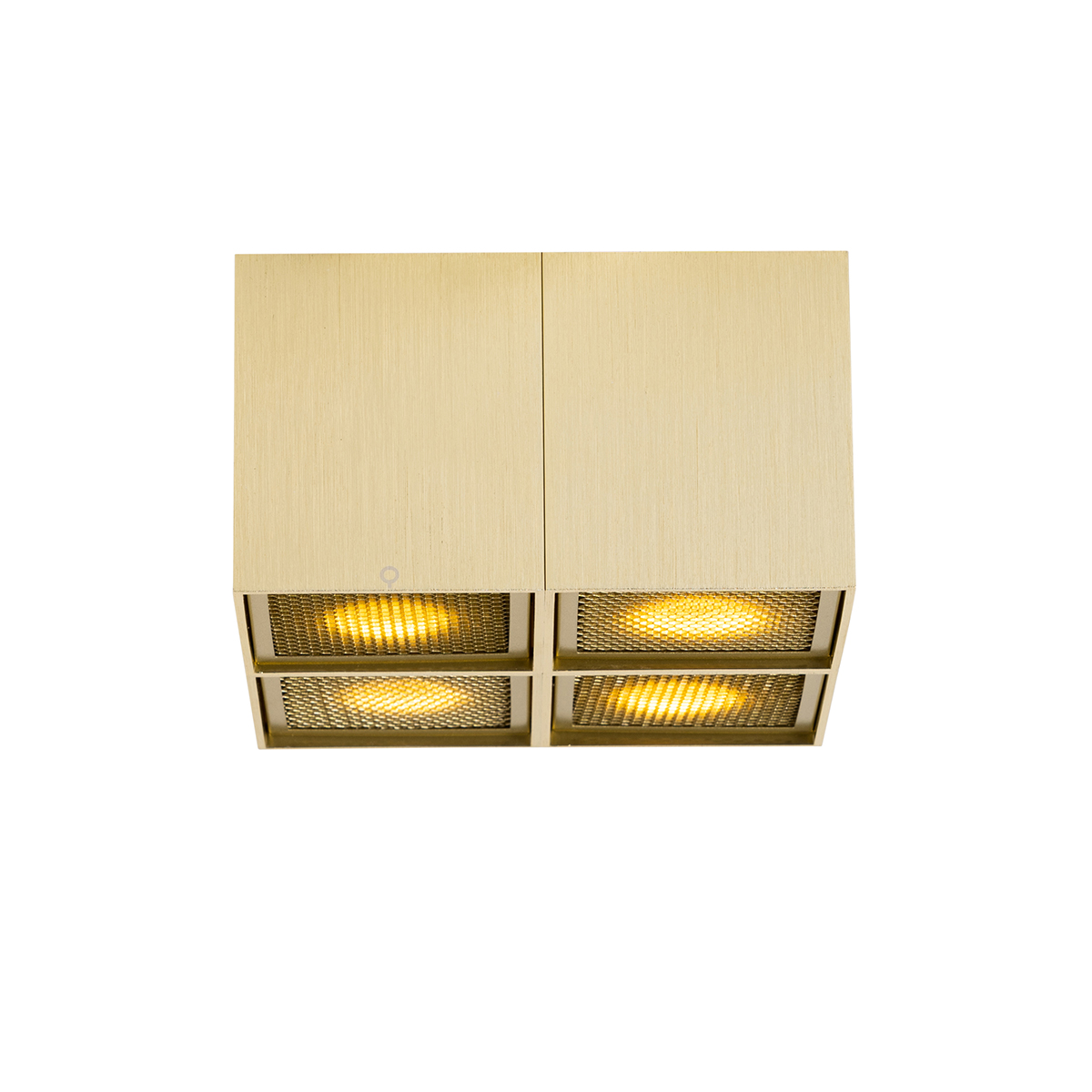 Foco de diseño dorado 4 luces - Qubo Honey