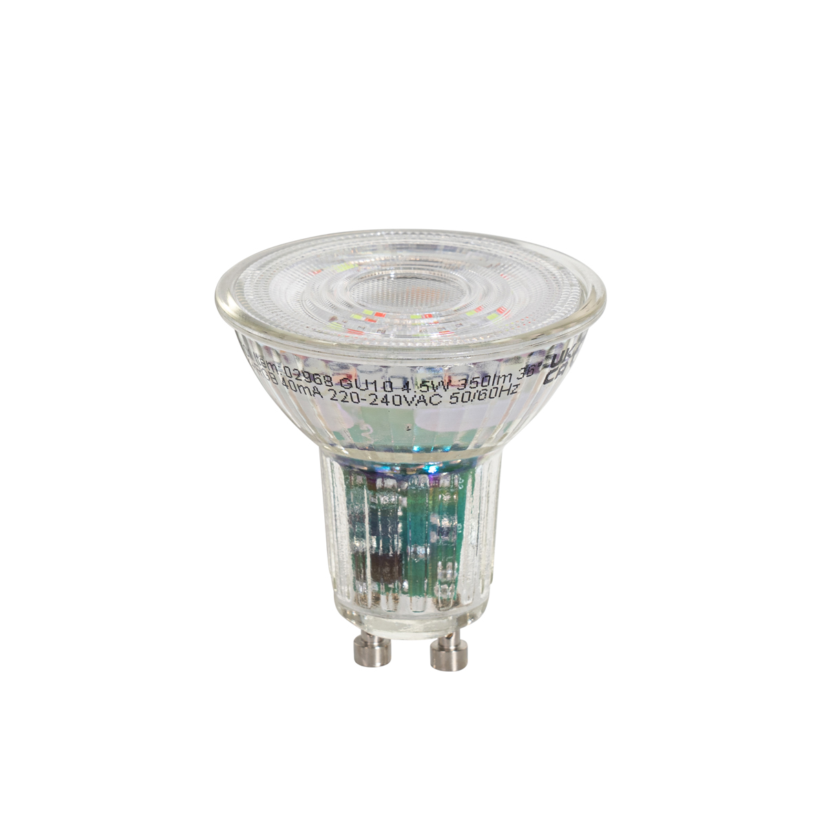 Bombilla LED inteligente GU10 50 transparente RGBW 4,5W 350 lm 2700-6000K