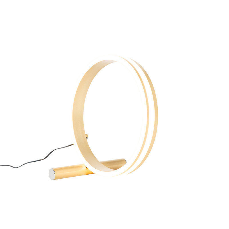 Lampada da tavolo di design in ottone con LED dimmerabile a 3 livelli - Navara