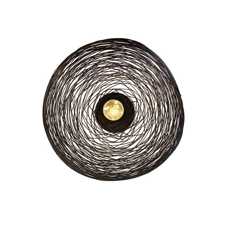 Plafoniera di design ovale nera - Sarella