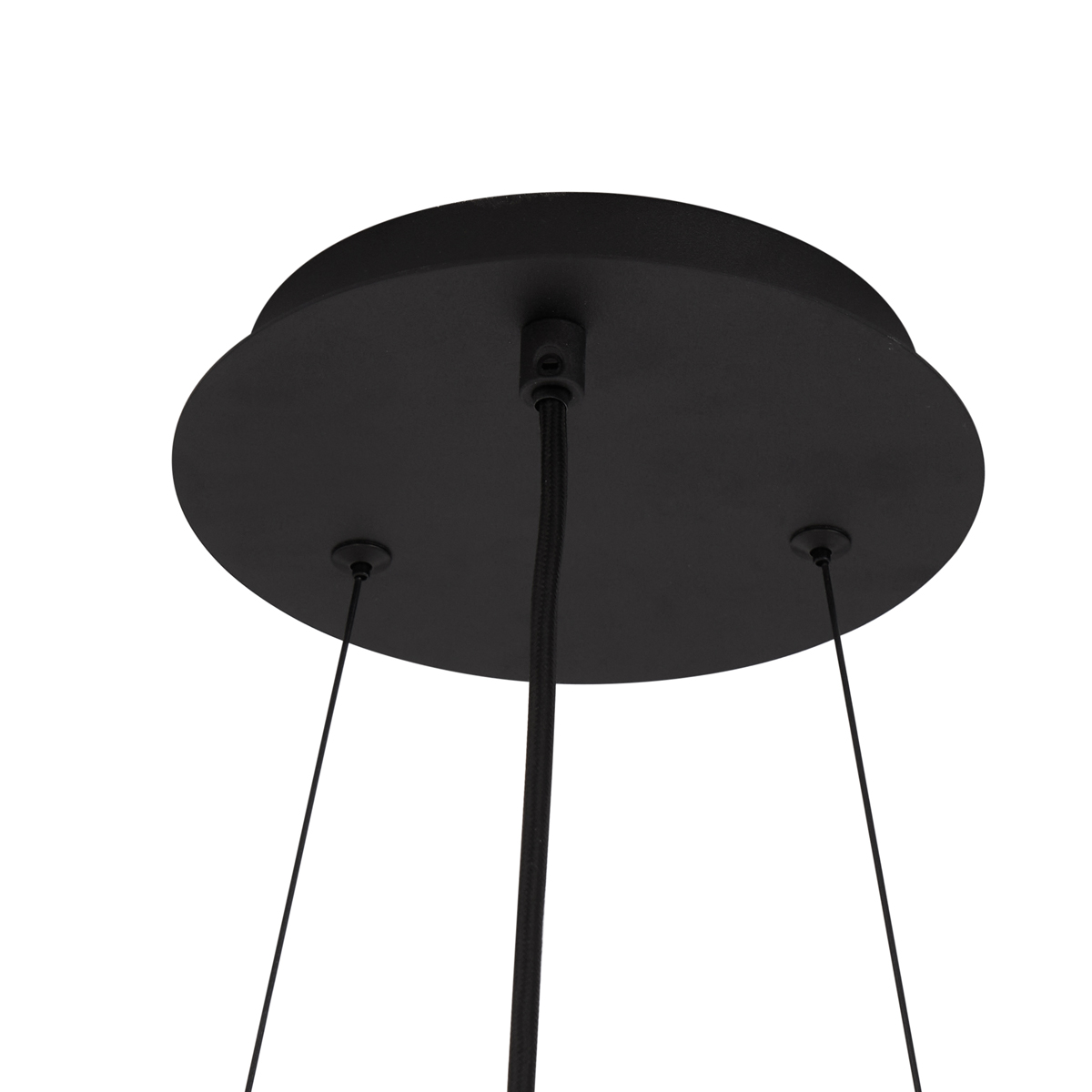 Lámpara colgante industrial negra de 9 luces - Knight