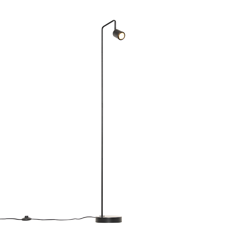 Modern Floor Lamp Black Adjustable - Java