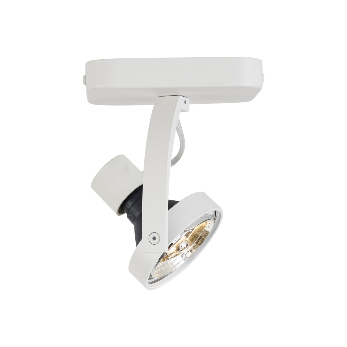Foco de techo de diseño blanco GU10 70mm giratorio e inclinable - Vo