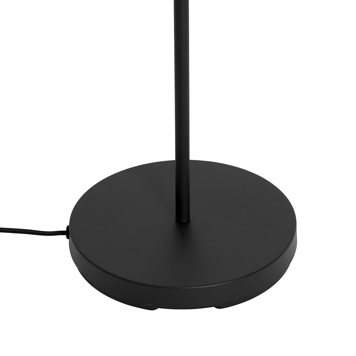Lampadaire rétro noir avec verre clair - Eclipse