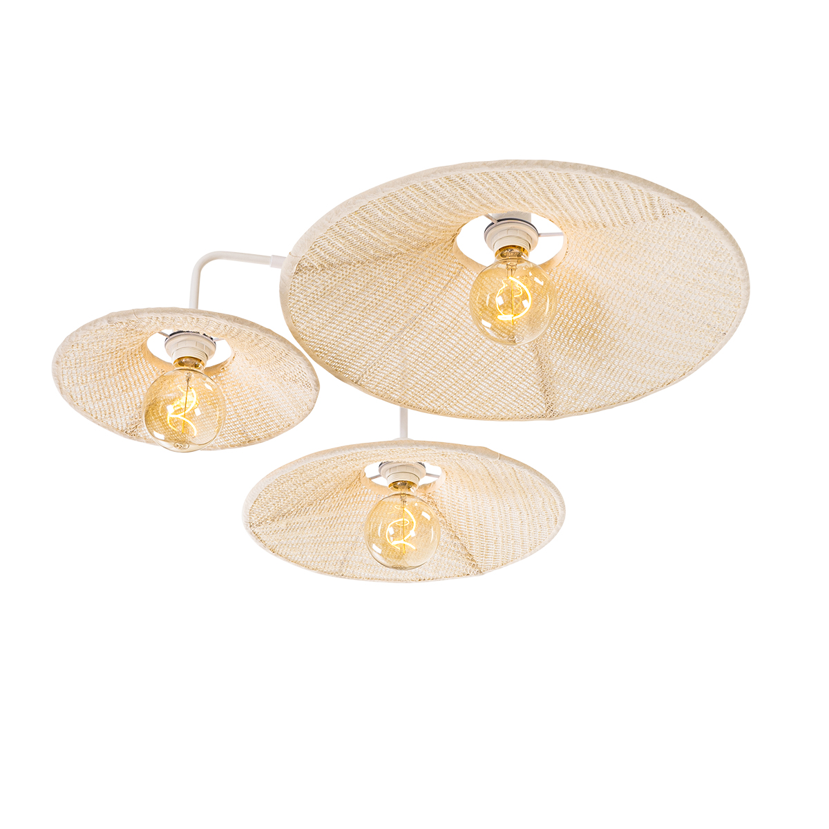 Aplique de diseño blanco con tejido 3 luces - Jane