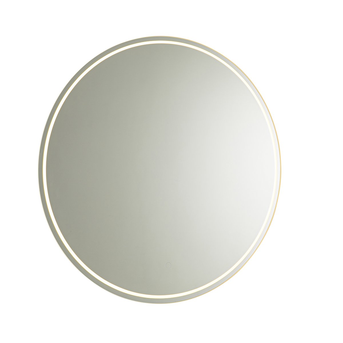  Espejo de tocador montado en la pared con luces LED, sin marco,  redondo, resistente al agua, espejo de maquillaje moderno, luz blanca  cálida/cálida : Hogar y Cocina
