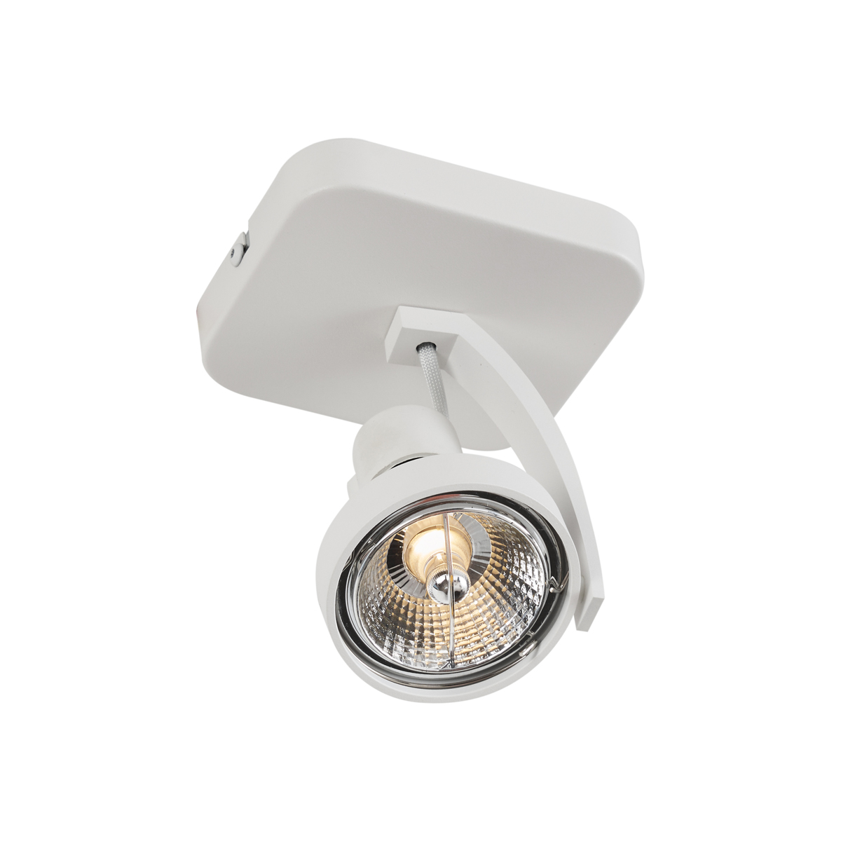 Foco de techo de diseño blanco GU10 70mm giratorio e inclinable - Vo