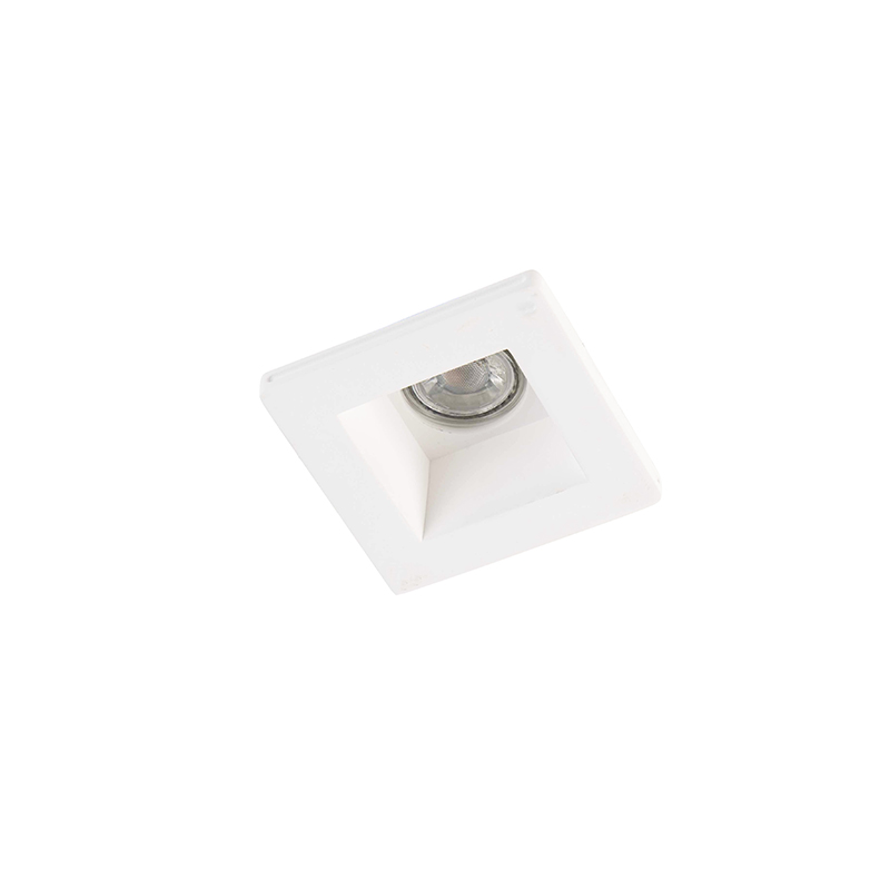 Vertiefter Fleck weiß 12 cm quadratisch - Zigeunerstuck