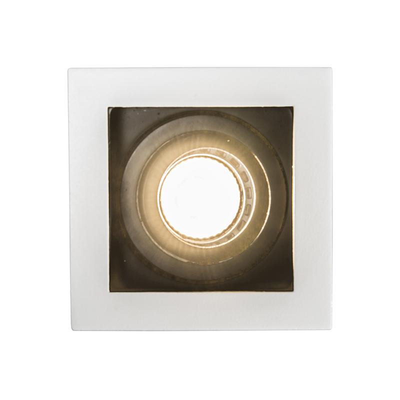 Foco empotrable inteligente blanco con WiFi GU10 ajustable - Carree