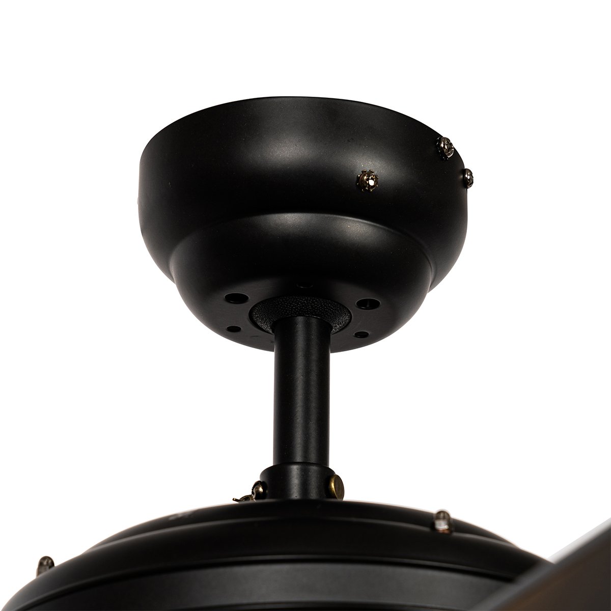 Ceiling Fan Black with Wood Print 107.5cm with Pull Switch - Mistral Johanna