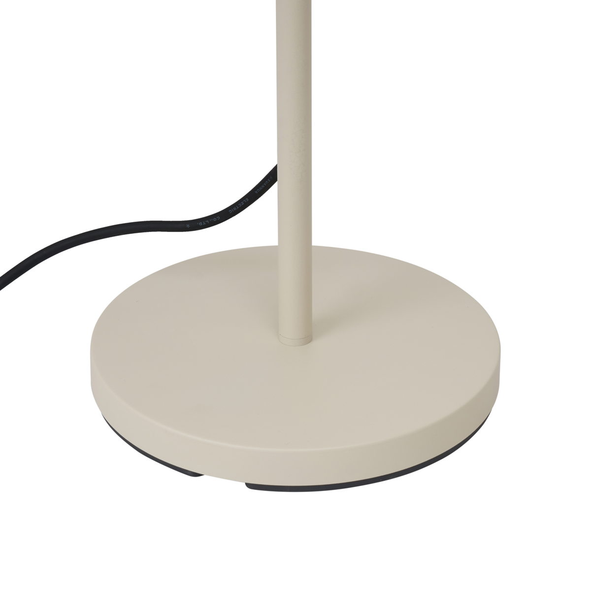 Lampada da terra per esterni beige con paralume bianco IP65 - Virginia