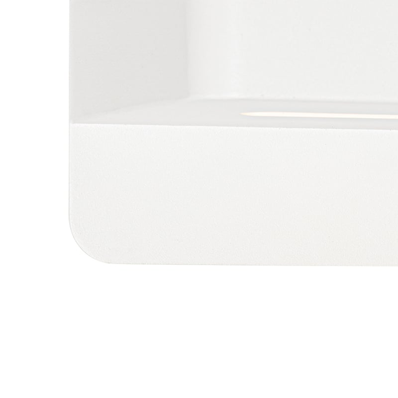Moderne Wandleuchte weiß inkl. LED mit USB - Ted