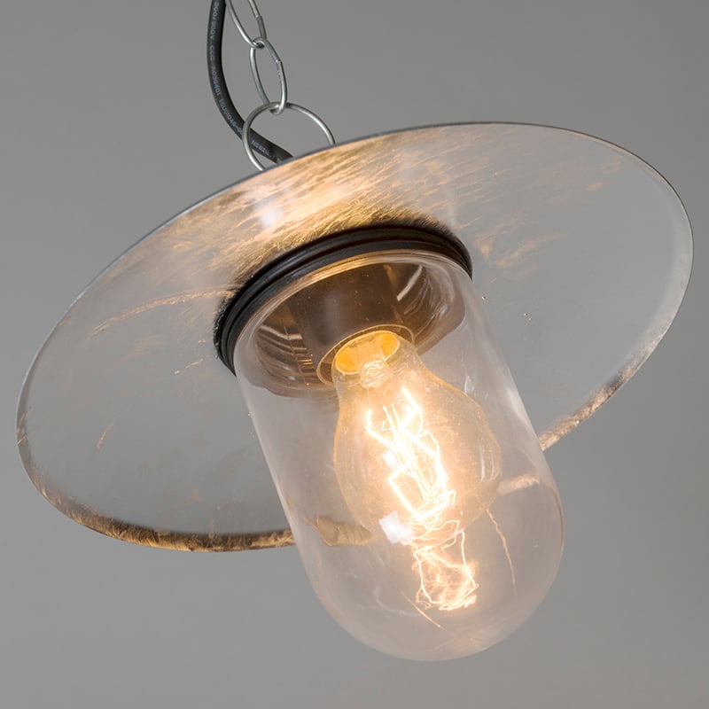 Industrial Pendant Light Zinc IP44 - Munich