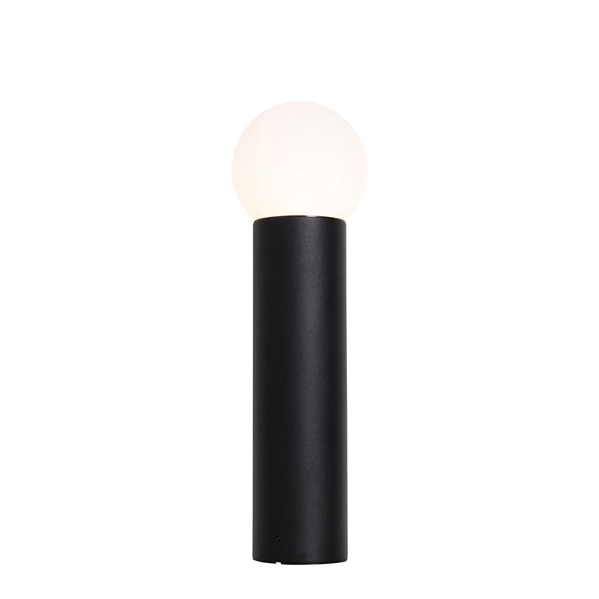 Lampada da terra da esterno nera con vetro opalino 50 cm IP44 - Huma
