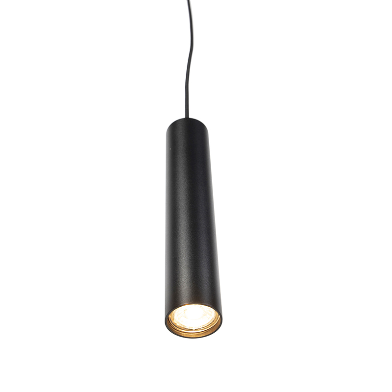 Design Pendant Lamp Black GU10 50mm - Tuba Small