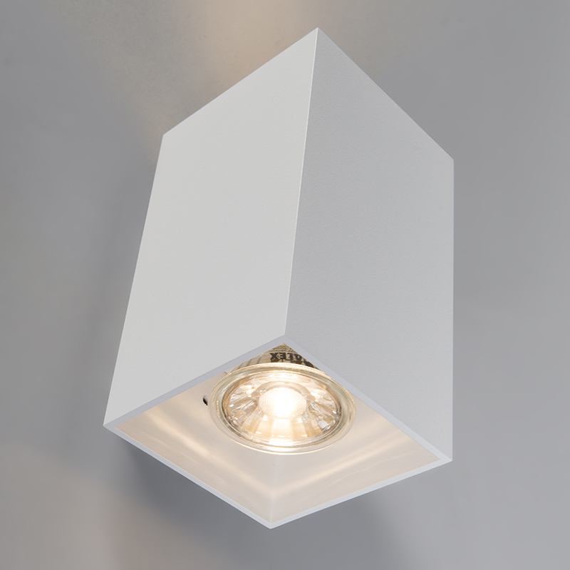 Aplique moderno blanco cuadrado 2 luces - Sandy