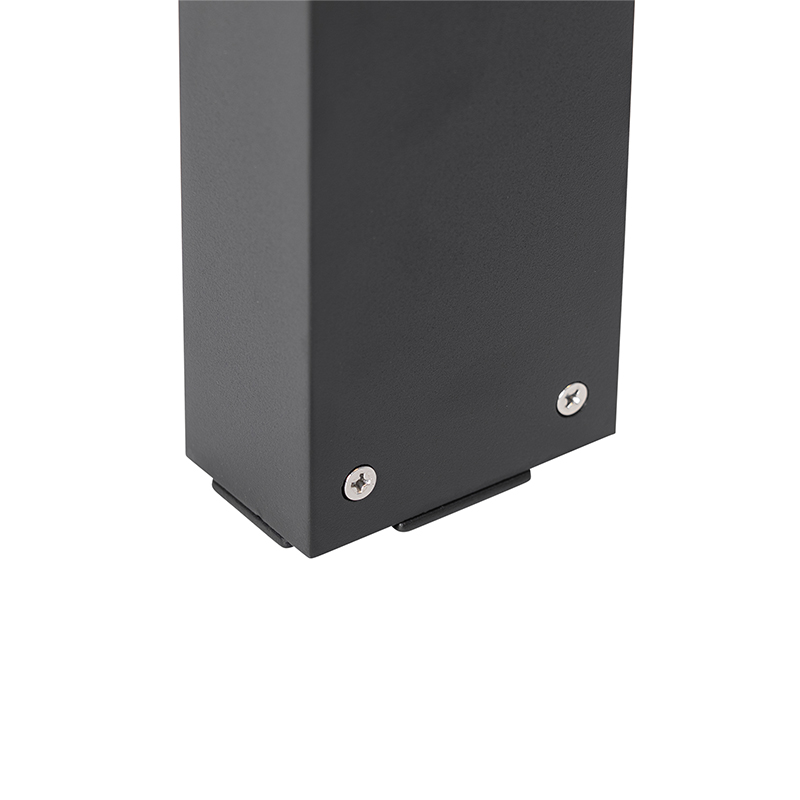 Lampada da esterno in piedi nera 80 cm con LED a 2 luci IP44 - Esmee