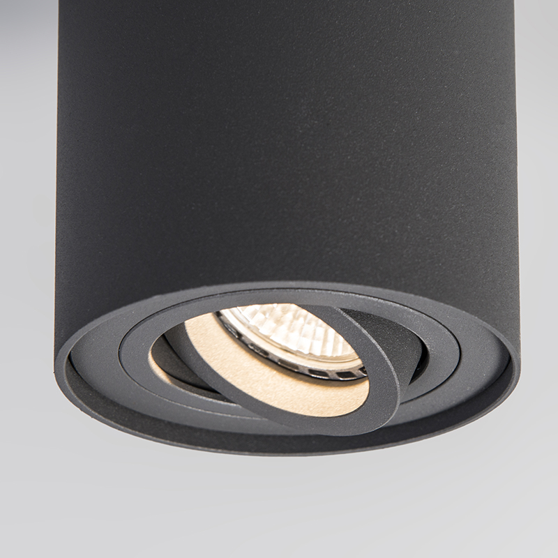 Set of 6 Ceiling Spotlights Rondoo Up Dark Grey