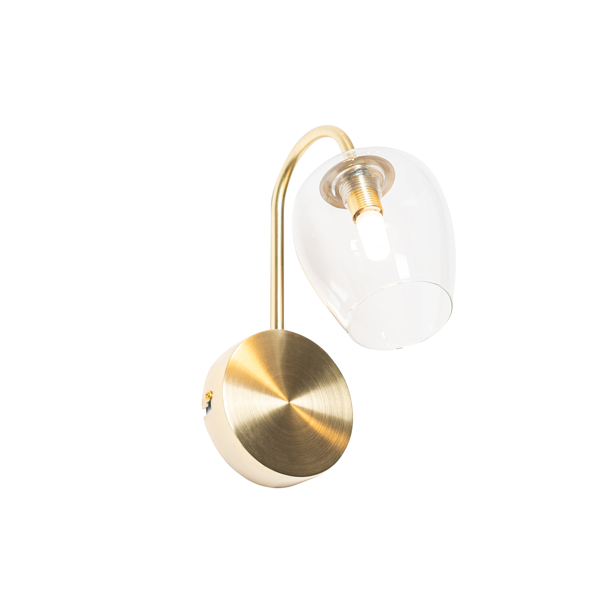 Aplique clásico dorado con cristal - Elien
