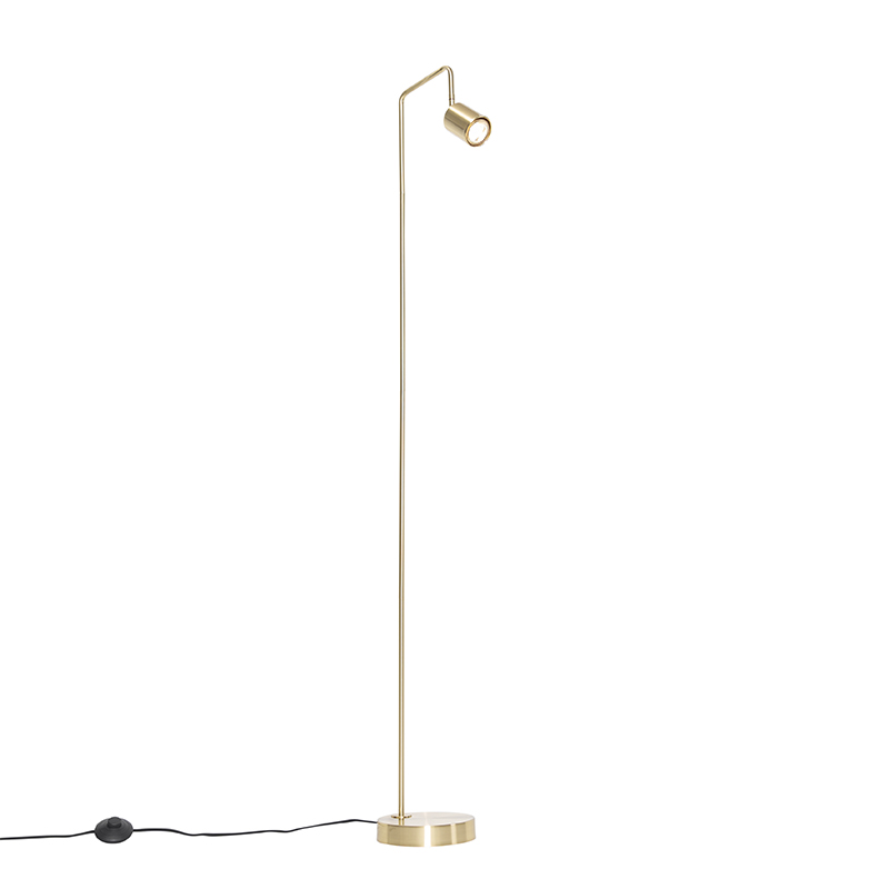 Modern Floor Lamp Brass Adjustable - Java
