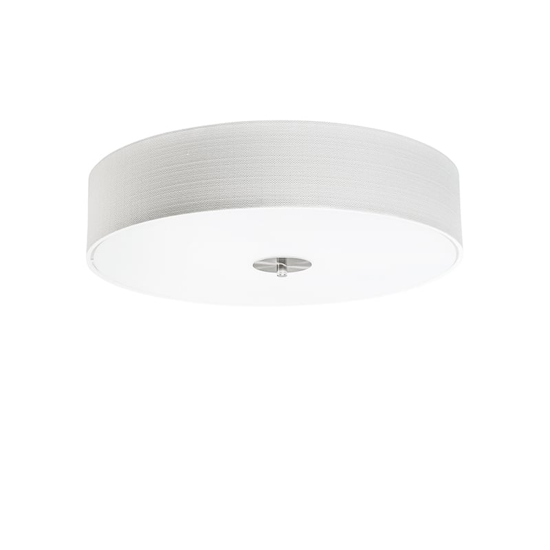 Country Style Ceiling Lamp White 50 cm - Drum Jute