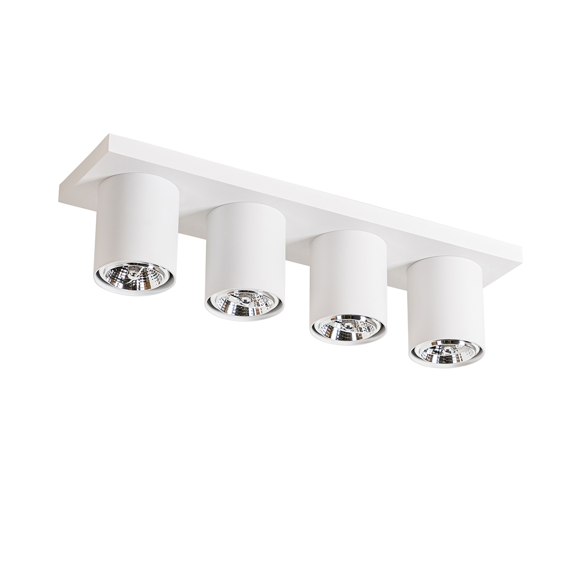 Foco de techo moderno blanco 4 luces - Tubo
