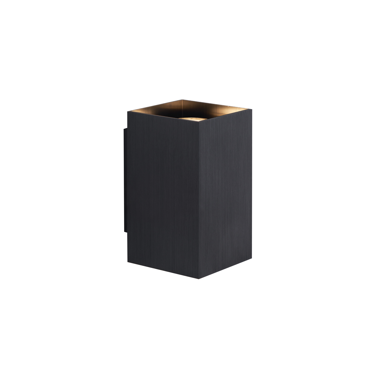 Aplique moderno color bronce arma cuadrado 2 luces GU10 50mm - Sandy