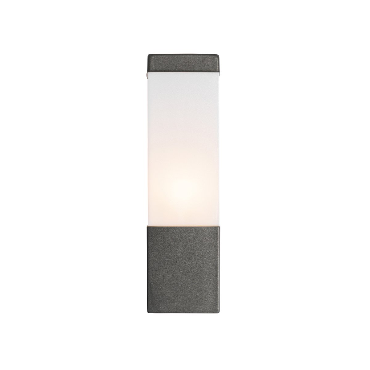 Applique murale extérieure moderne gris foncé avec opale - Malios