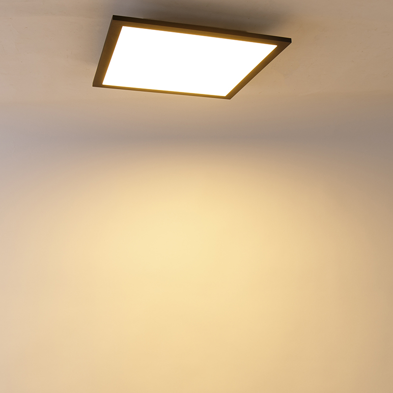 LED Panel Schwarz 40 cm inkl. LED mit Fernbedienung - Liv