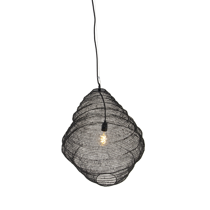 Orientalische Hängelampe schwarz 60 cm - Nidum