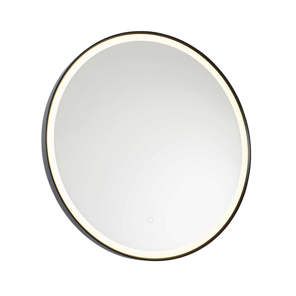 Bathroom Mirror Black 70 cm Incl. LED with Touch Dimmer - Miral