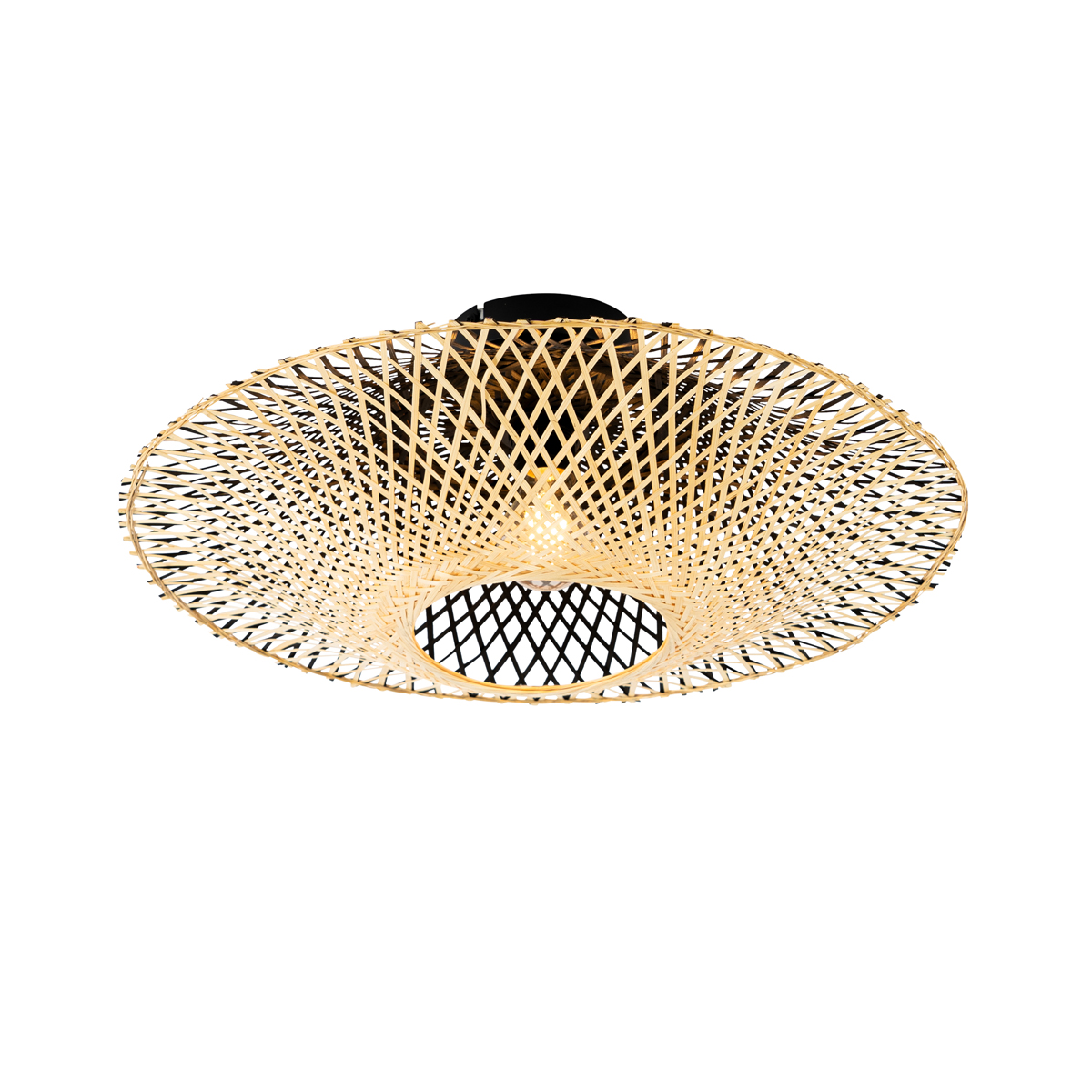 Lampada da soffitto per esterni in bambù orientale 50 cm IP44 - Rina