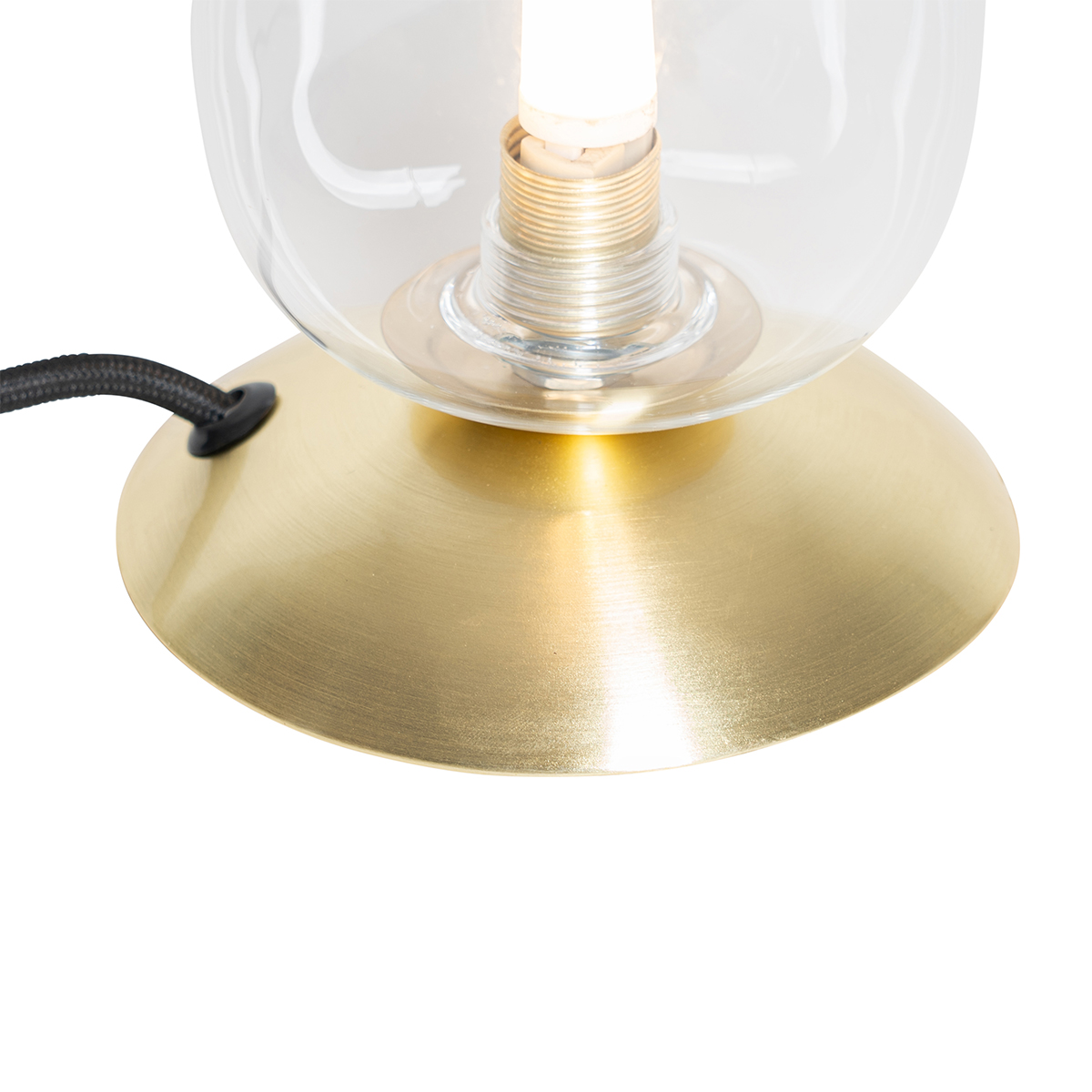 Classic Table Lamp Gold with Glass - Elien
