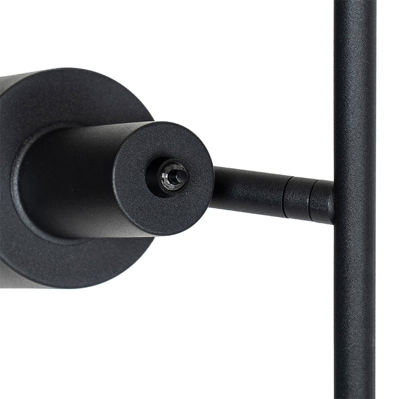 Piantana moderna nera a 2 luci - Stijn