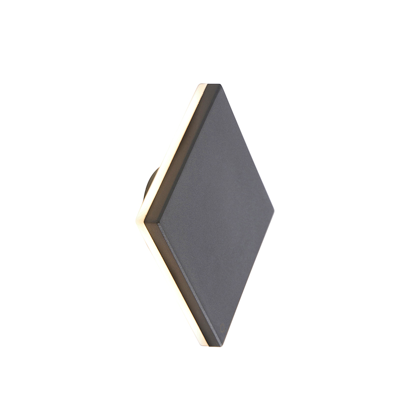 Aplique de diseño gris aluminio 15 cm con LED 9W - Skyf
