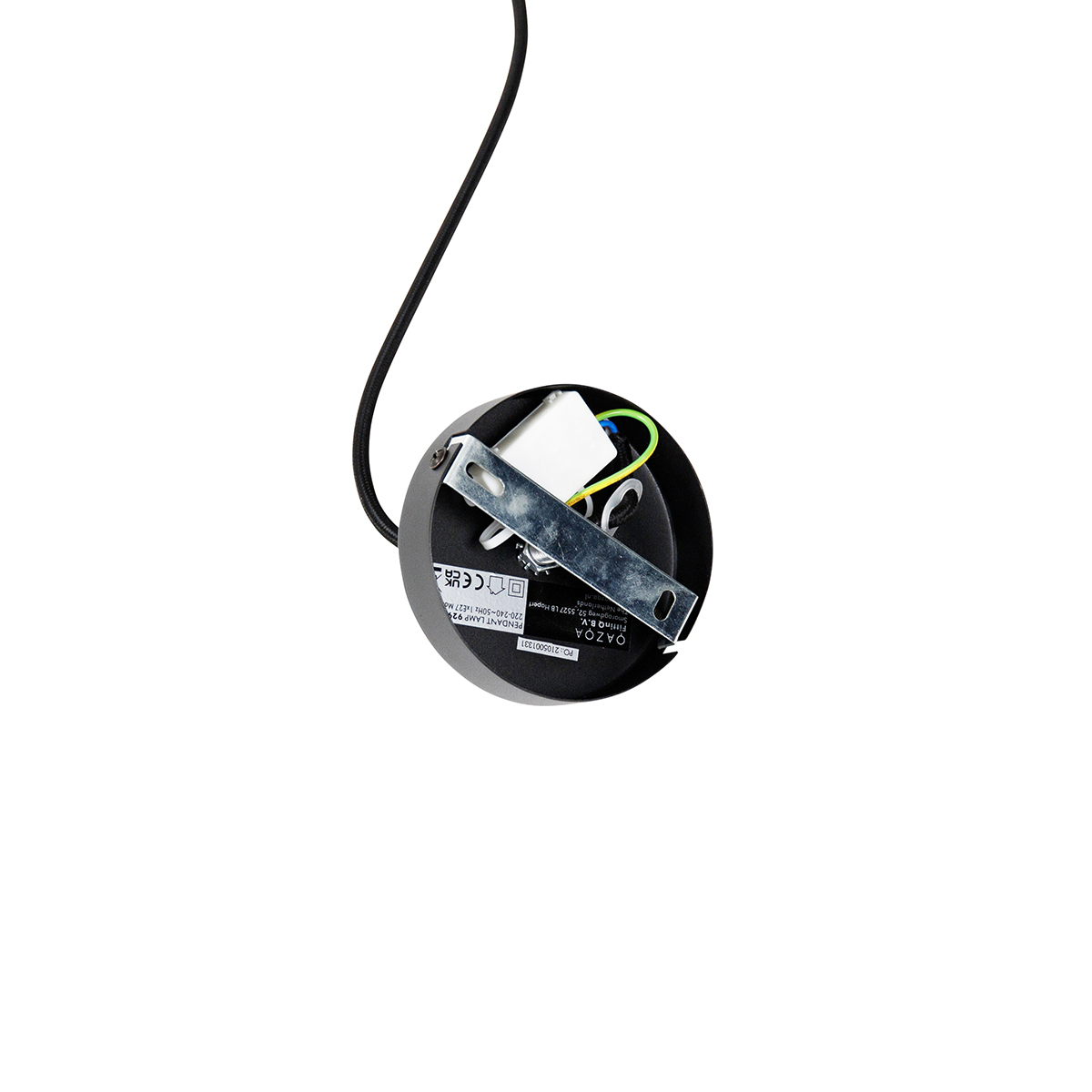 Pendant Light Black Dimmable Incl. LED Mirror Gold Dimmable - Cava Luxe