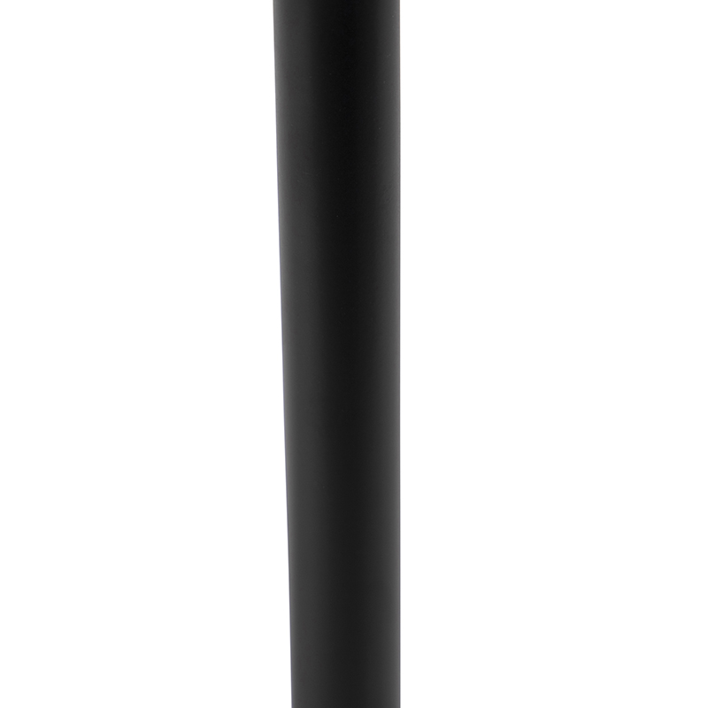 Modern Table Lamp Black with Black Lampshade 25 cm - Simplo
