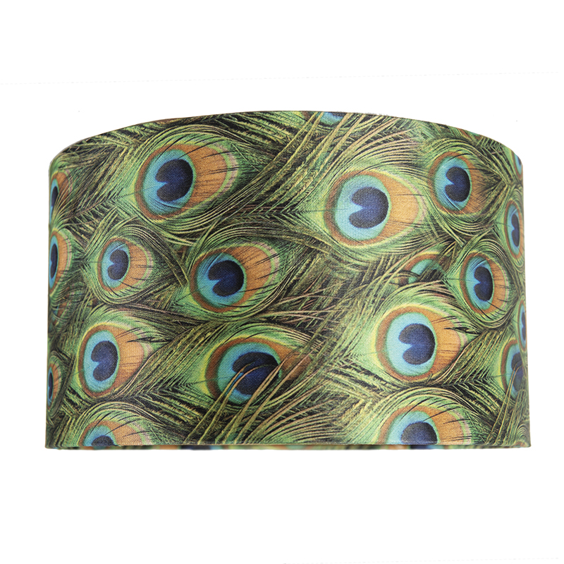 Paralume Velluto Verde | Ø 35cm | Altezza 20cm | Per Lampada Sospensione O Terra - Foto 6