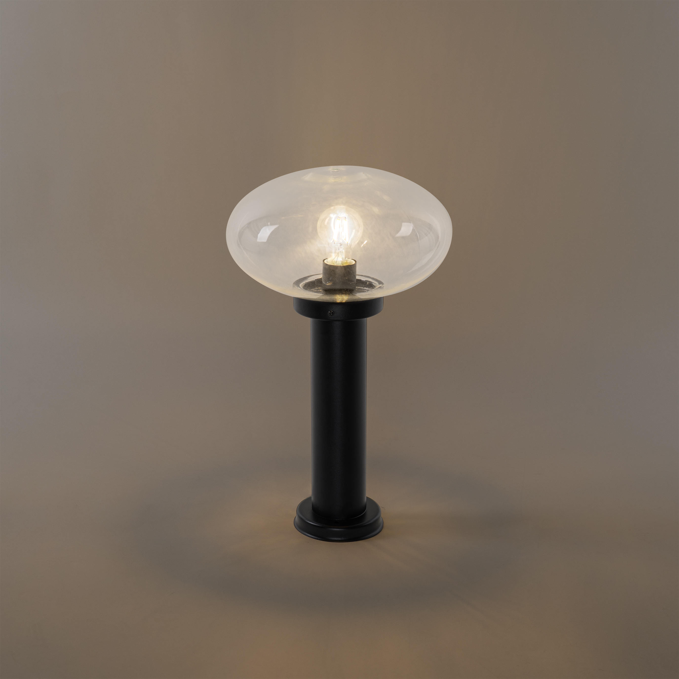 Farola moderna de exterior negra 50 cm - Elly