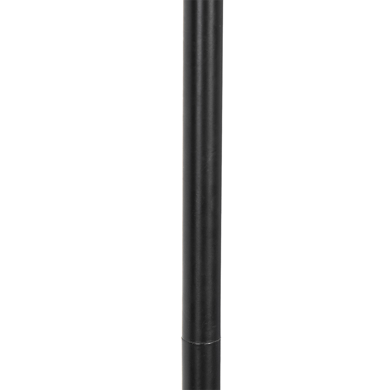 Qazqa Bonnie Art Deco Deckenleuchte – Schwarz Mit Rauch- & Klarglas, 10-flammig, 52 Cm Ø, Dimmbar, Für G9 LED
