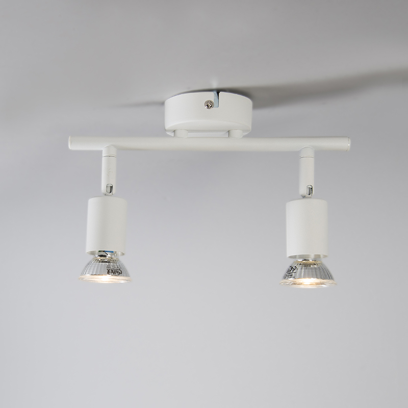 Modern Spot White Tiltable 2-Light - Jeany