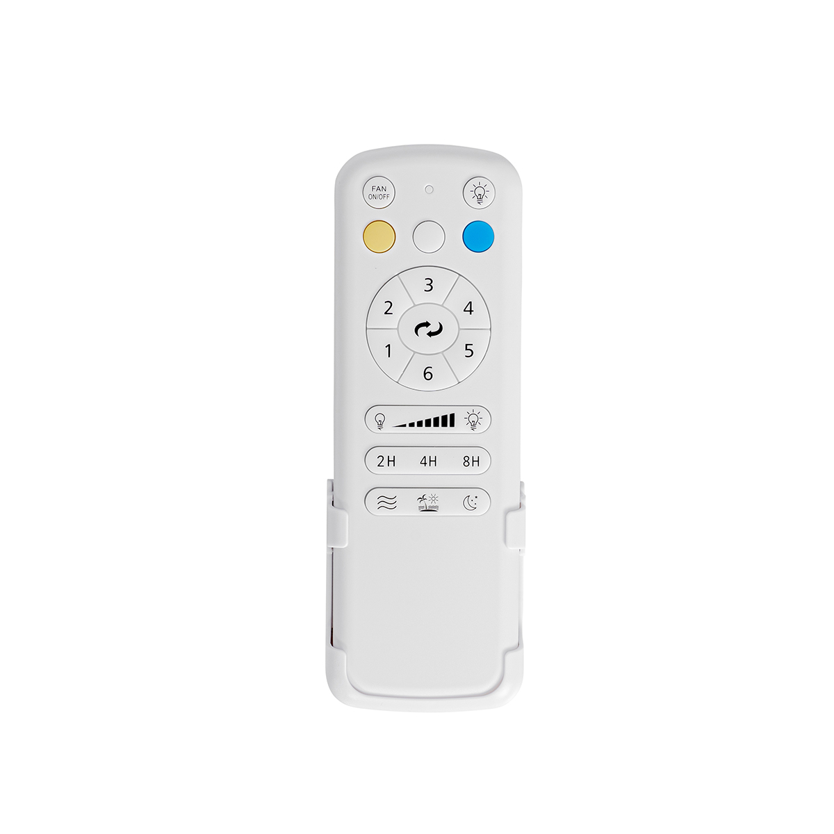 Ventilador de techo negro 86,7cm con LED regulable con mando a distancia - Yuki
