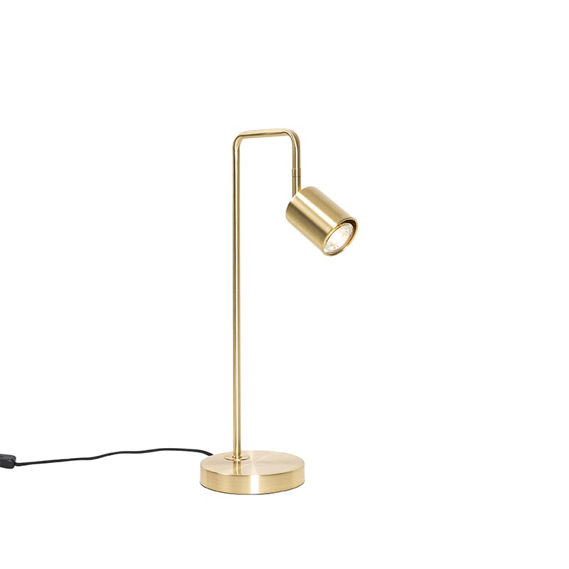Modern Table Lamp Brass Adjustable - Java