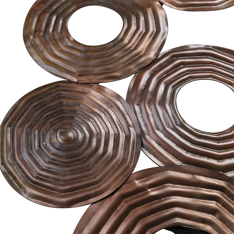 Lámpara de pared Art Deco cobre 138 cm - Circles