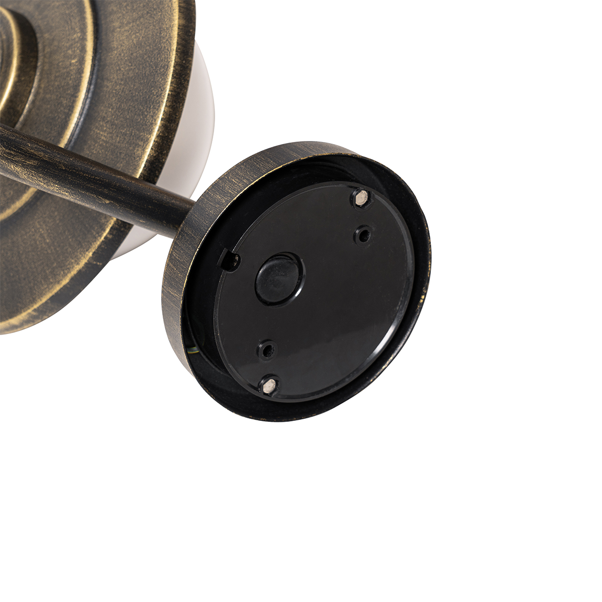 Farol clásico de pared para exterior dorado antiguo IP44 - Bruges