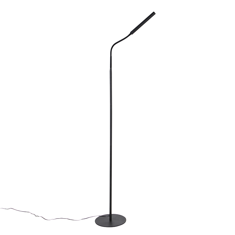 Design floor lamp black incl. LED with touch dimmer - Palka