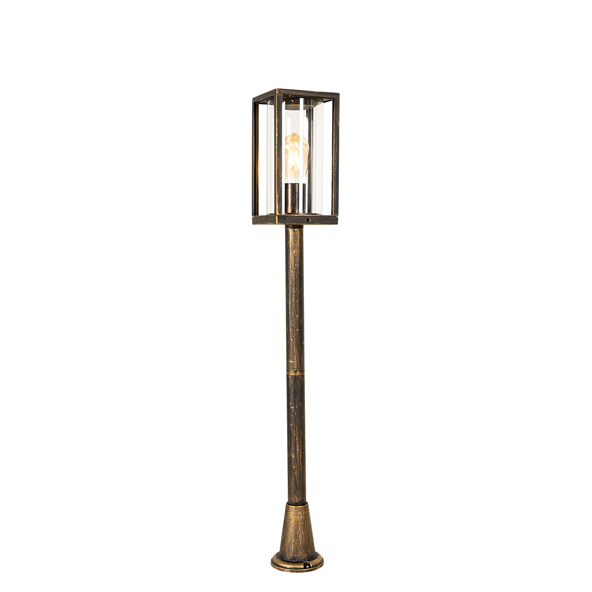 Vintage Outdoor Standing Lamp Antique Gold 100cm IP44 - Charlois