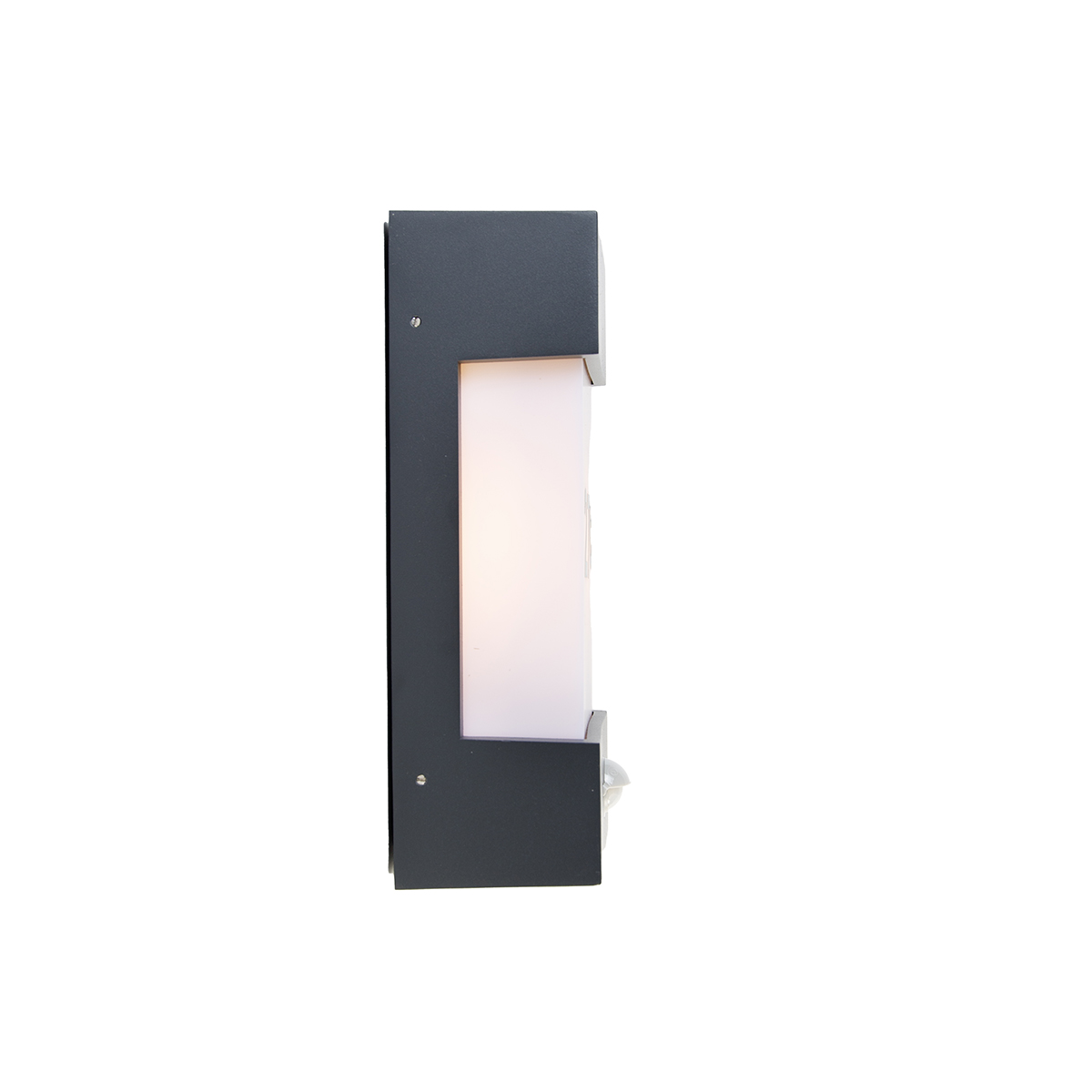 Aplique de pared exterior gris oscuro IP44 sensor de movimiento - Tide
